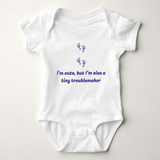 Personalisierter Baby-Bodysuit mit Unglaublich wit Baby Strampler (Vorderseite)