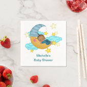 Personalisierter Baby Boy auf einer Cloud Serviette (Beispiel)