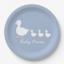 Personalisierter Baby Boy Duckling Paper Teller