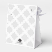 Personalisierter Baby Boy Taufe Graues Gold Cross Geschenkschachtel (Rückseite)