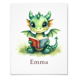 Personalisierter Baby-Drachen-Kunst-Druck Individu Fotodruck