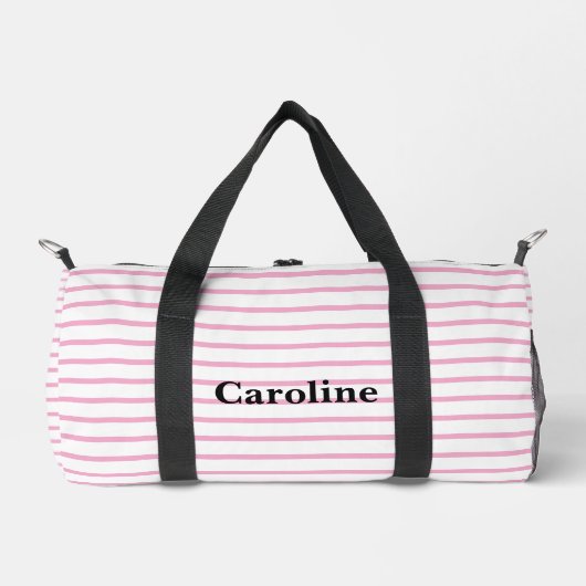 Personalisierter Baby Duffle Bag, Monogram Seersuc Bag (Vorderseite)