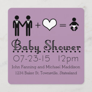 Personalisierter Baby-Duschen-moderner Einladung