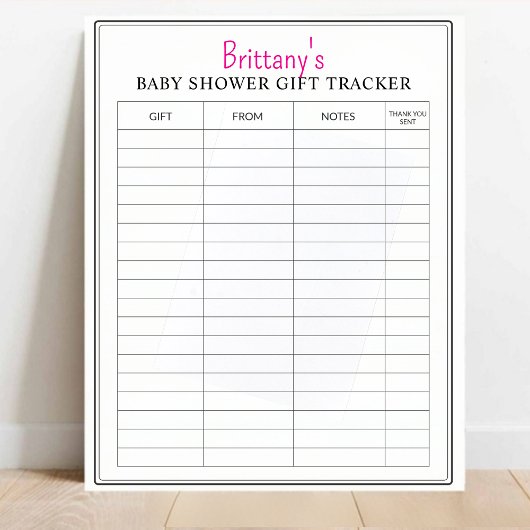 Personalisierter Baby Duschgeschenkträger