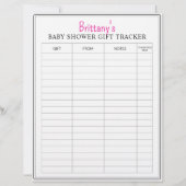 Personalisierter Baby Duschgeschenkträger (Vorderseite)