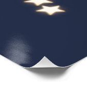 Personalisierter Baby Elephant 4 Sterne Poster fis (Ecke)