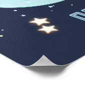 Personalisierter Baby Elephant 4 Sterne Poster fis (Ecke)