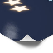 Personalisierter Baby Elephant 4 Sterne Poster fis (Ecke)