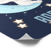 Personalisierter Baby Elephant 4 Sterne Poster fis (Ecke)