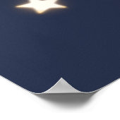 Personalisierter Baby Elephant 4 Sterne Poster fis (Ecke)