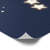 Personalisierter Baby Elephant 4 Sterne Poster fis (Ecke)