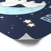 Personalisierter Baby Elephant 4 Sterne Poster fis (Ecke)