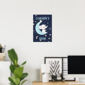 Personalisierter Baby Elephant 4 Sterne Poster fis (Heimbüro)