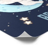 Personalisierter Baby Elephant 4 Sterne Poster fis (Ecke)