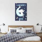 Personalisierter Baby Elephant 4 Sterne Poster fis Leinwanddruck (Insitu (Schlafzimmer))
