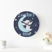 Personalisierter Baby Elephant 4 Sterne Uhr fische (Zuhause)