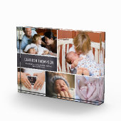 Personalisierter Baby Foto Collage Babystatus (Rechts)