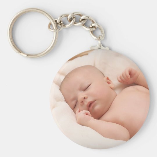 Personalisierter Baby Foto Schlusselanhanger Schlusselanhanger Zazzle De