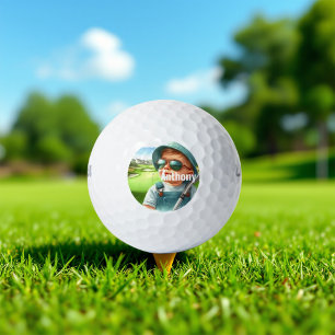 Personalisierter Baby-Golfer Golfball