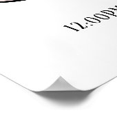 Personalisierter Baby Letter A with Border - Poste Poster (Ecke)