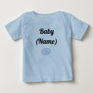 Personalisierter Baby Name Lächeln Cloud T-shirt