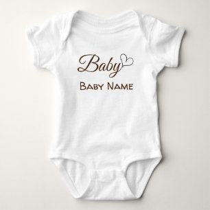 Personalisierter Baby Name Schwangerschaft Ankündi Strampler