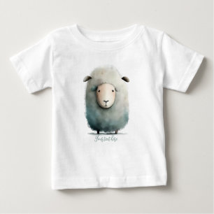 Personalisierter Baby-Schafsaufzug Baby T-shirt