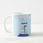 Personalisierter Baby Shower Becher Kaffeetasse (Links)