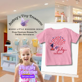 Personalisierter Baby T - Shirt am 1. Juli