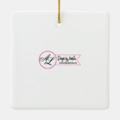 Personalisierter Baby XMAS Ornament Country Holzsc (Rückseite)