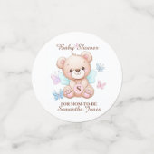 Personalisierter Babyduschtisch Confetti Konfetti (Klein Vorderseite)