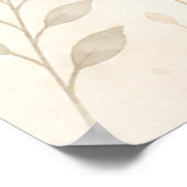 Personalisierter Babyname Alpaka Buchstabe A Poster (Ecke)
