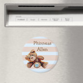 Personalisierter Babyname Magnet mit niedlichem Te (In Situ (Geschirrspüler))