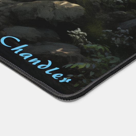 Personalisierter Bach in der Forest Desk Mat Schreibtischunterlage (Ecke)