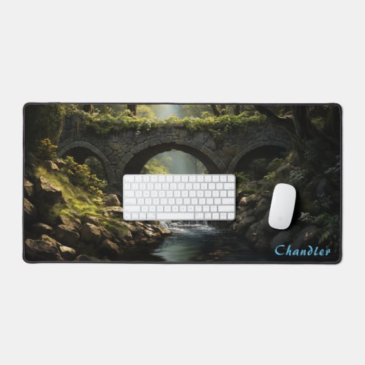 Personalisierter Bach in der Forest Desk Mat Schreibtischunterlage (Tastatur & Maus)