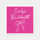Personalisierter Bachelorette Name Serviette (Vorderseite)