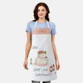 Personalisierter Bäcker backen Was ist deine Super Schürze (Getragen)