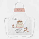 Personalisierter Bäcker backen Was ist deine Super Schürze (Vorderseite)