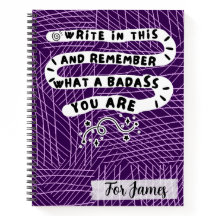 Personalisierter Badass-Spruch Lila Abstraktes Doo