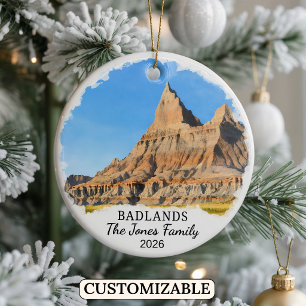 Personalisierter Badlands National Park, South Dak Keramik Ornament