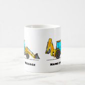 Personalisierter Bagger-Mug, Geschenk für Baggerfa Kaffeetasse (Mittel)