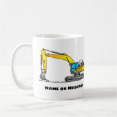 Personalisierter Baggerbecher, Baggerfahrer-Gesche Kaffeetasse (Links)