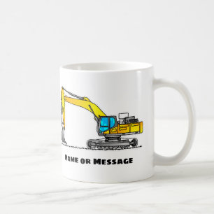 Personalisierter Baggerbecher, Baggerfahrer-Gesche Kaffeetasse
