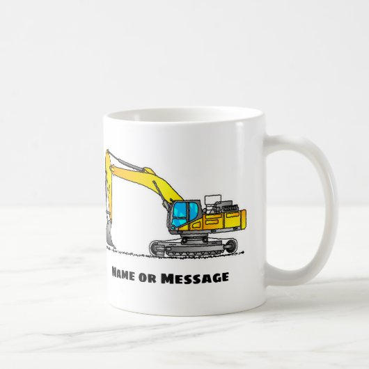 Personalisierter Baggerbecher, Baggerfahrer-Gesche Kaffeetasse (Rechts)