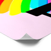 PERSONALISIERTER BALANCE BEAM QUEEN GYMNASTICS POS POSTER (Ecke)