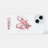 Personalisierter Ballet Dance Slippers - Handy Cas iPhone 15 Hülle (Rückseite (Horizontal))