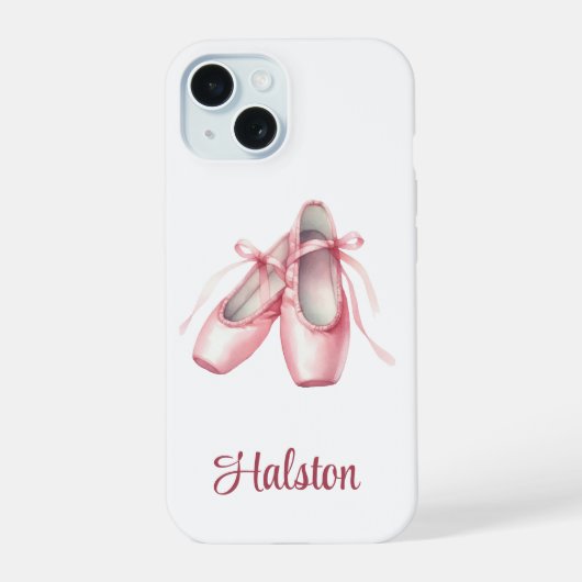 Personalisierter Ballet Dance Slippers - Handy Cas iPhone 15 Hülle (Rückseite)