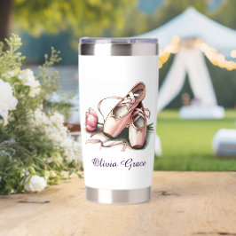 Personalisierter Ballet Slippers, isoliert Thermobecher