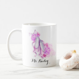 Personalisierter Ballett-LehrerWatercolor Kaffeetasse