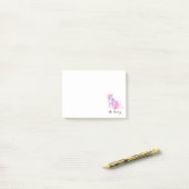 Personalisierter Ballett-LehrerWatercolor Post-it Klebezettel (Auf Schreibtisch)